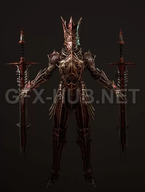 PBR Game 3D Model – Hell Knight PBR