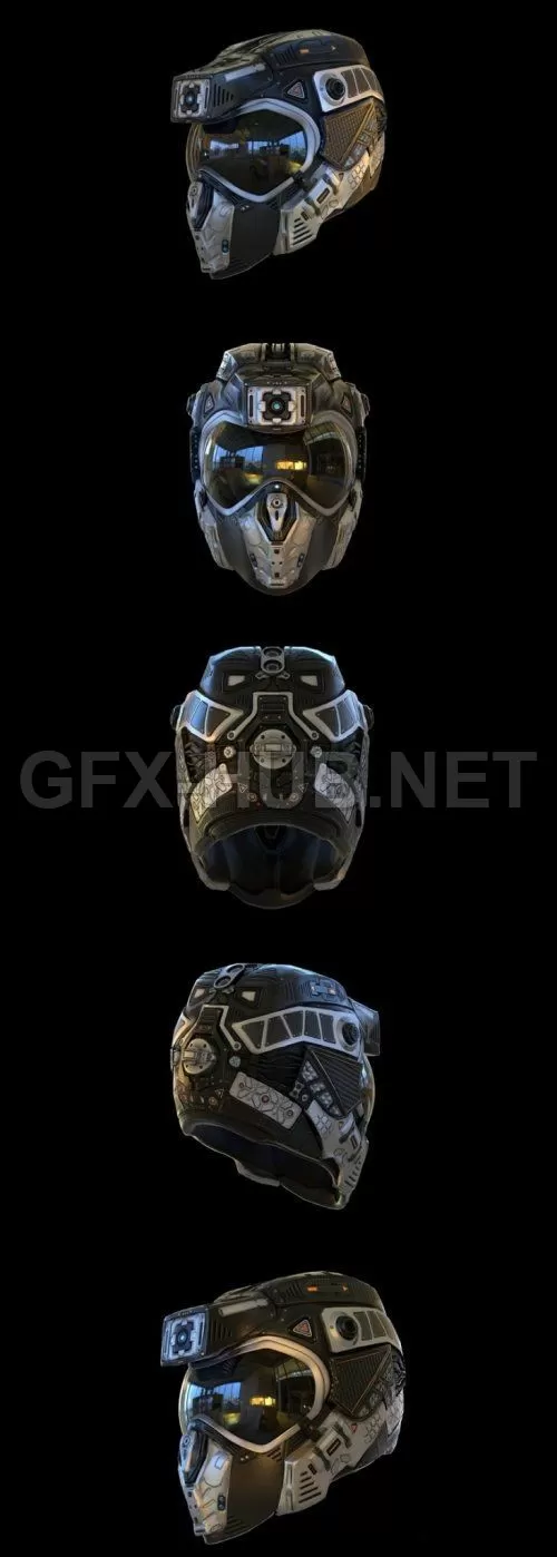 PBR Game 3D Model – Helmet C19