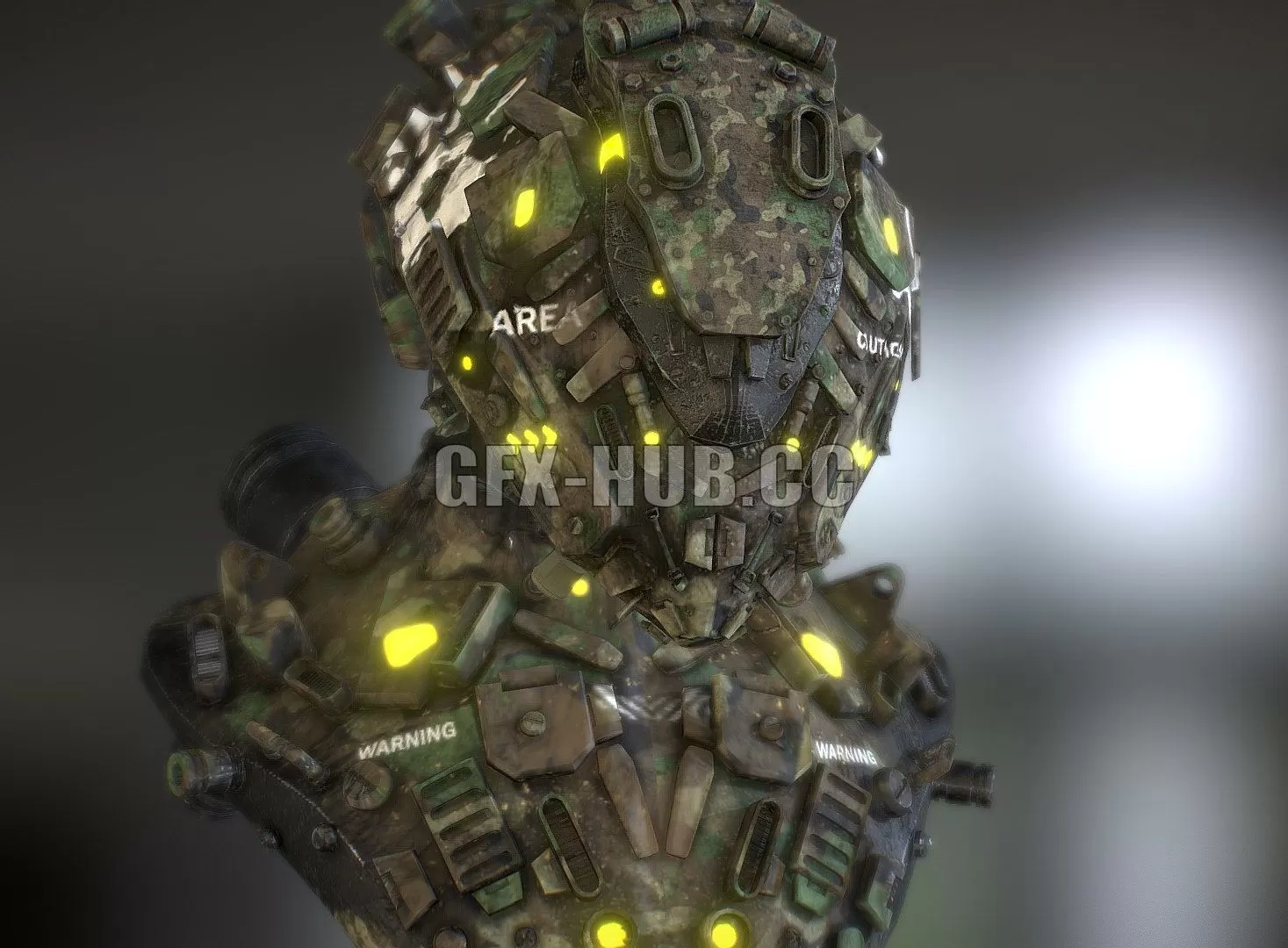 PBR Game 3D Model – HELMET CYBER Z19