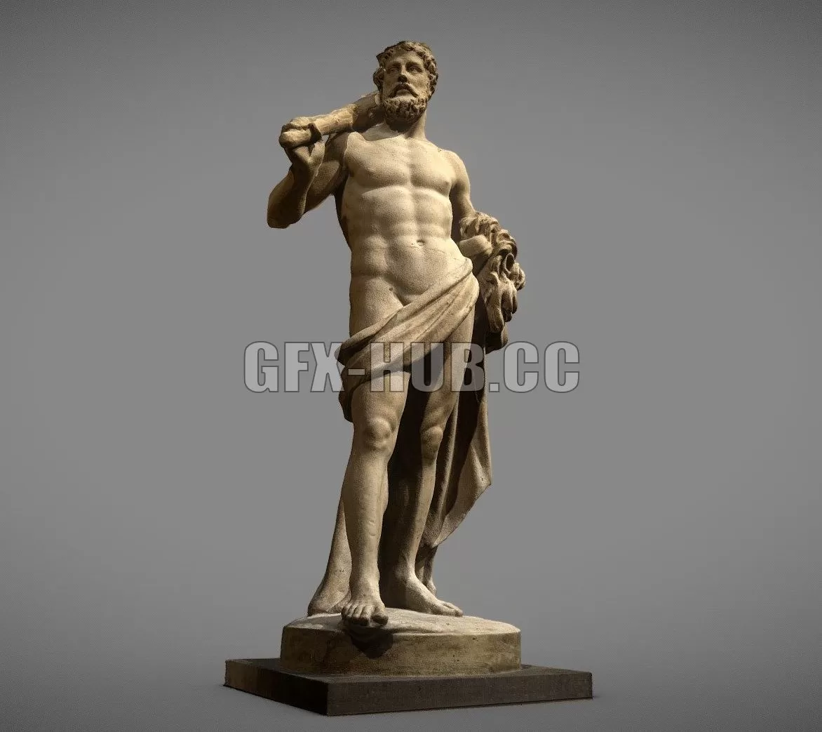 PBR Game 3D Model – Hercule