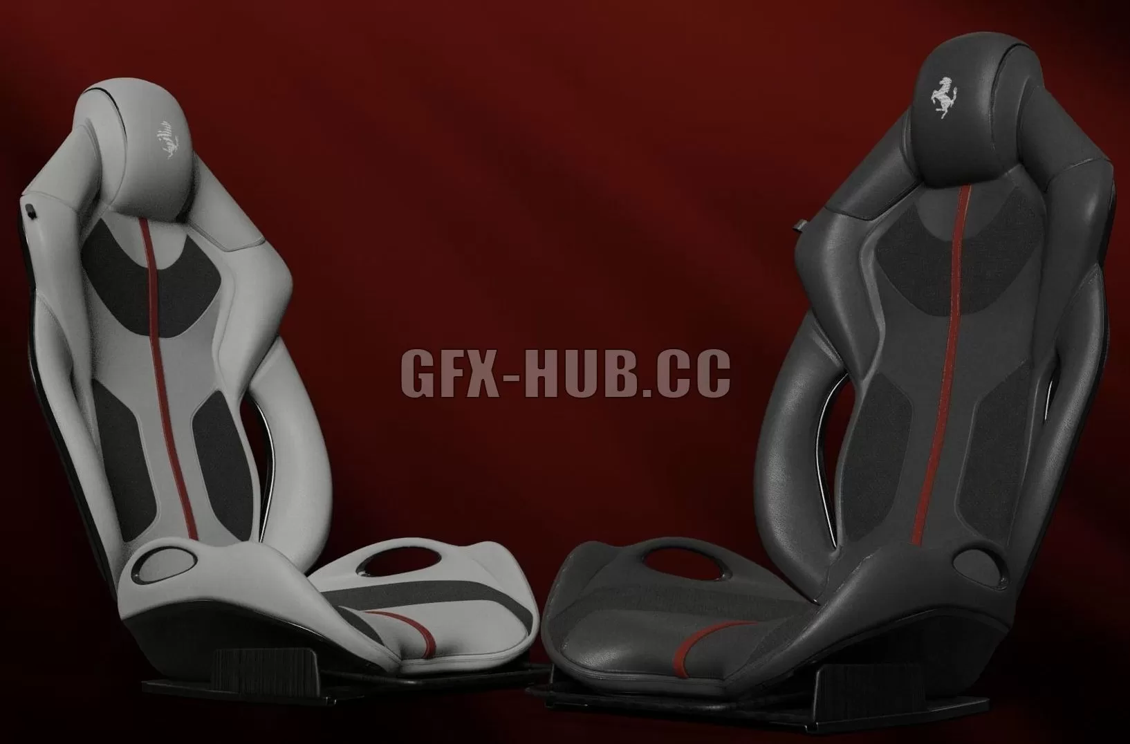 PBR Game 3D Model – High quality Sport Seat