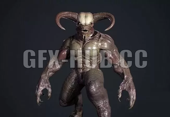 PBR Game 3D Model – Highest Demon