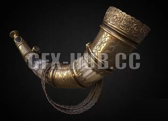 PBR Game 3D Model – Horn