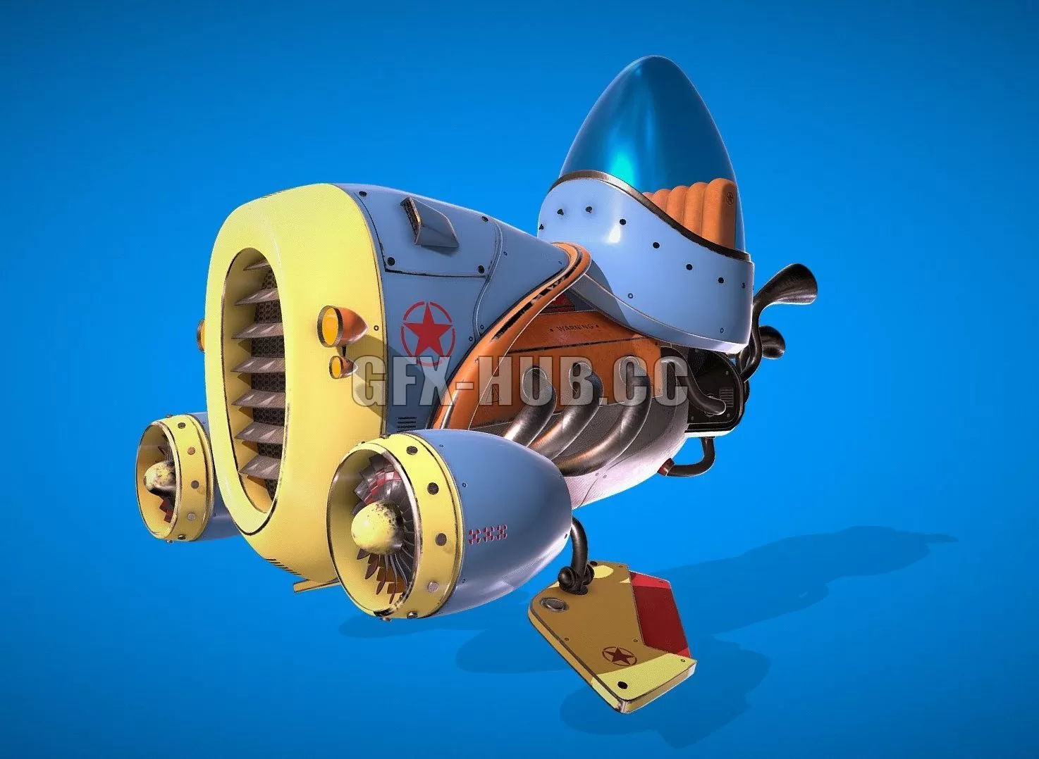 PBR Game 3D Model – Humoro Aircraft game ready