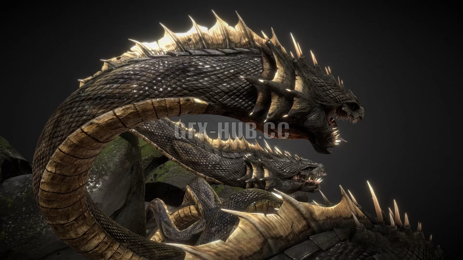 PBR Game 3D Model – Hydra