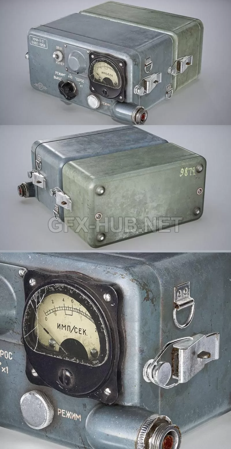 PBR Game 3D Model – IMA-1 Trace Rate Meter