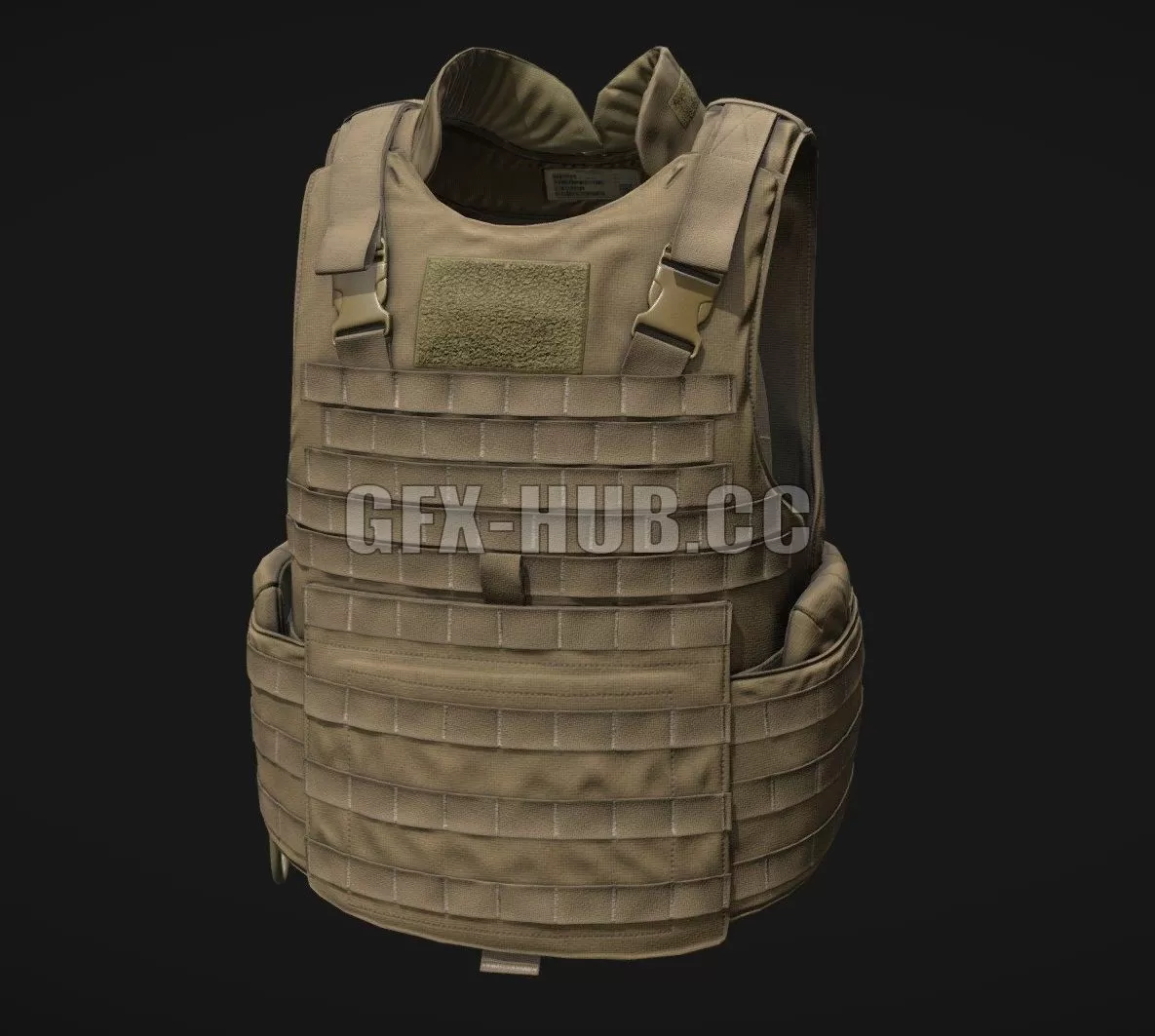 PBR Game 3D Model – IMTV Body Armor