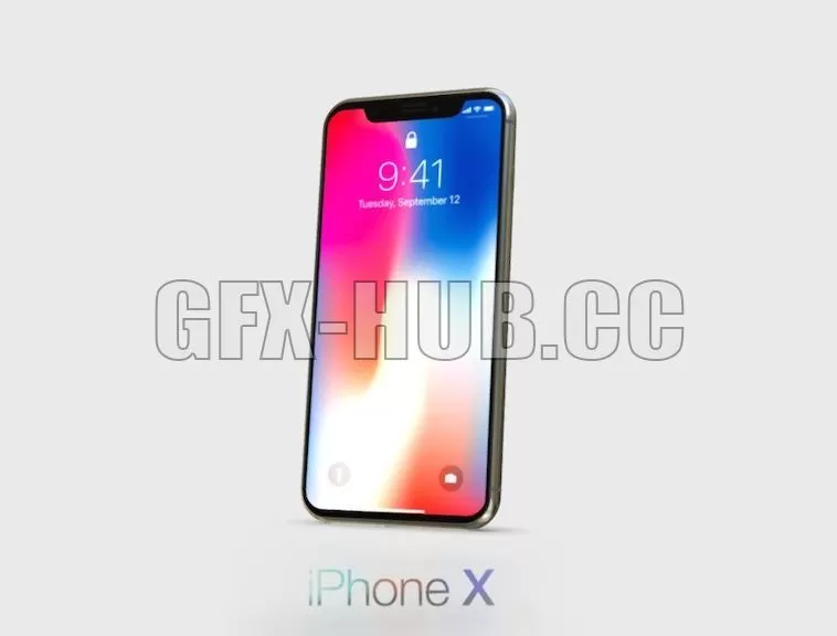 PBR Game 3D Model – iPhone X
