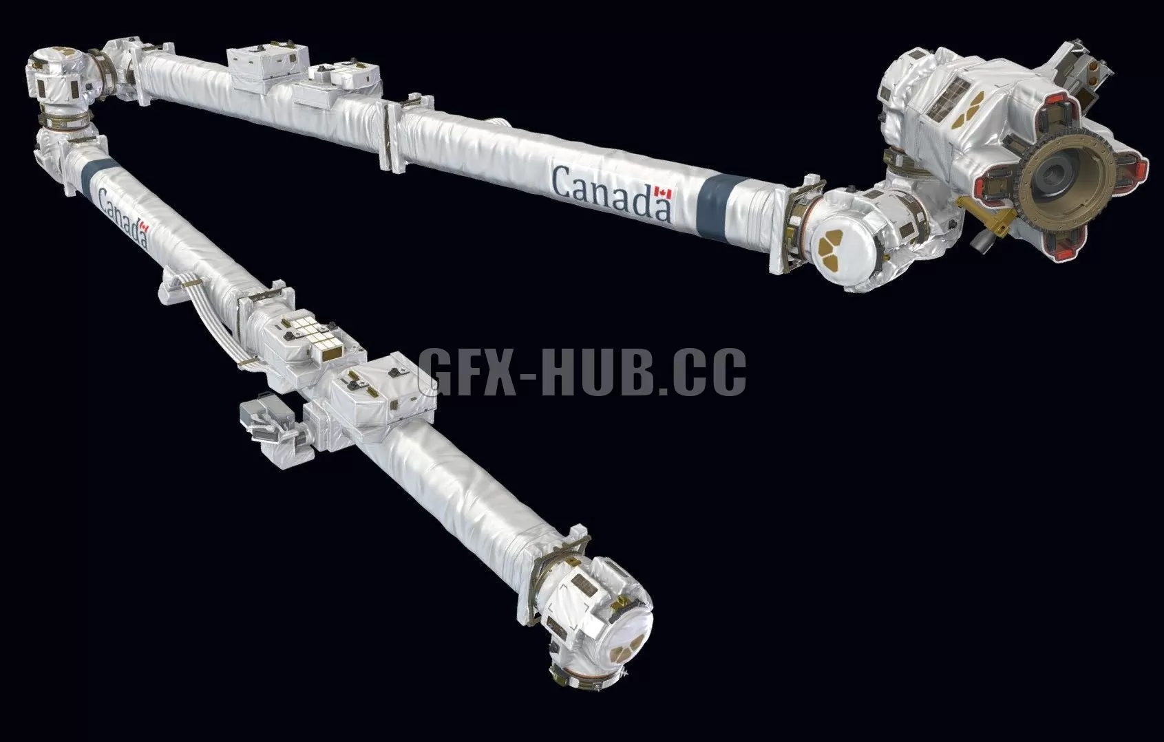 PBR Game 3D Model – ISS Robotic Arm