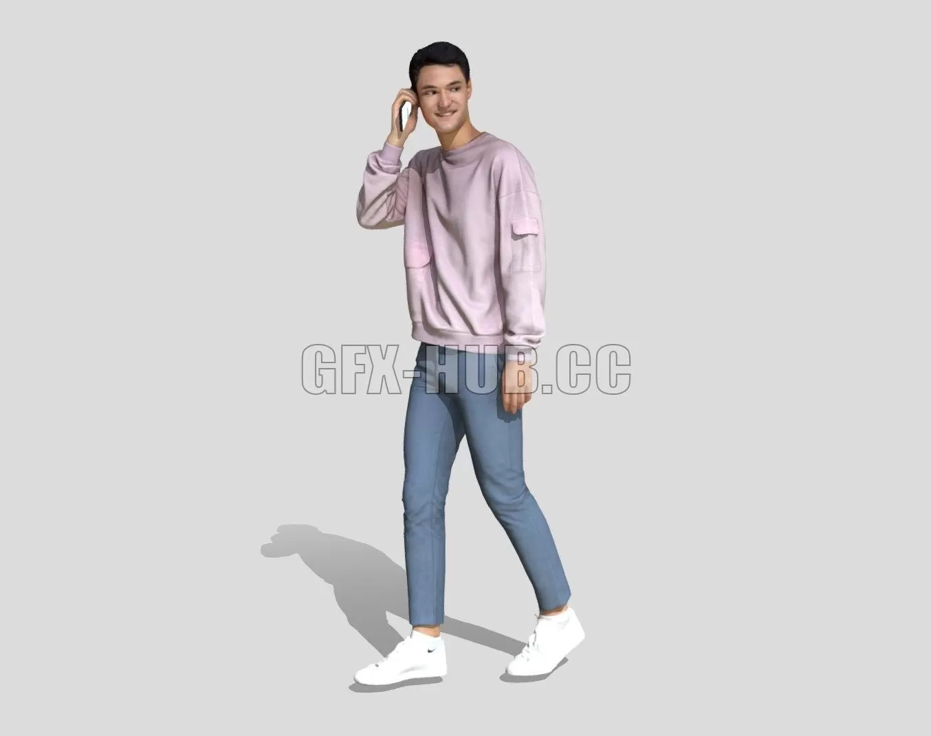 PBR Game 3D Model – Ivan 1304