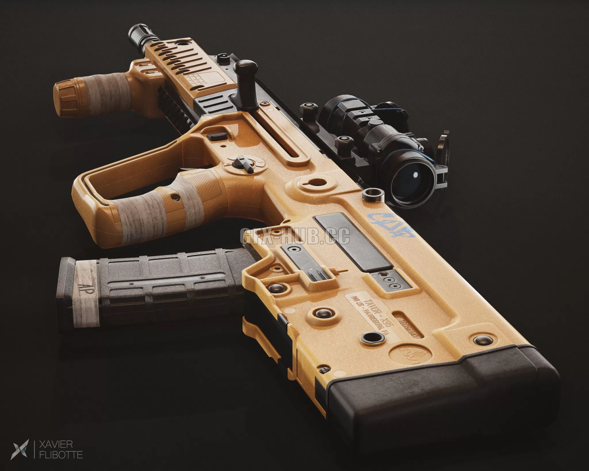 PBR Game 3D Model – IWI Tavor x95