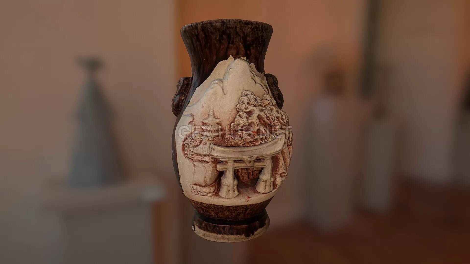 PBR Game 3D Model – Japanese Banko Ware Vase