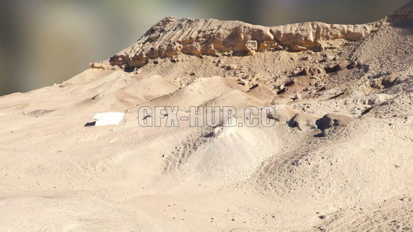 PBR Game 3D Model – Jebel Buhais Aerial Survey