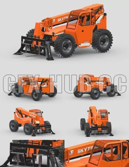 PBR Game 3D Model – JLG 10042 SkyTrak Telehandlers