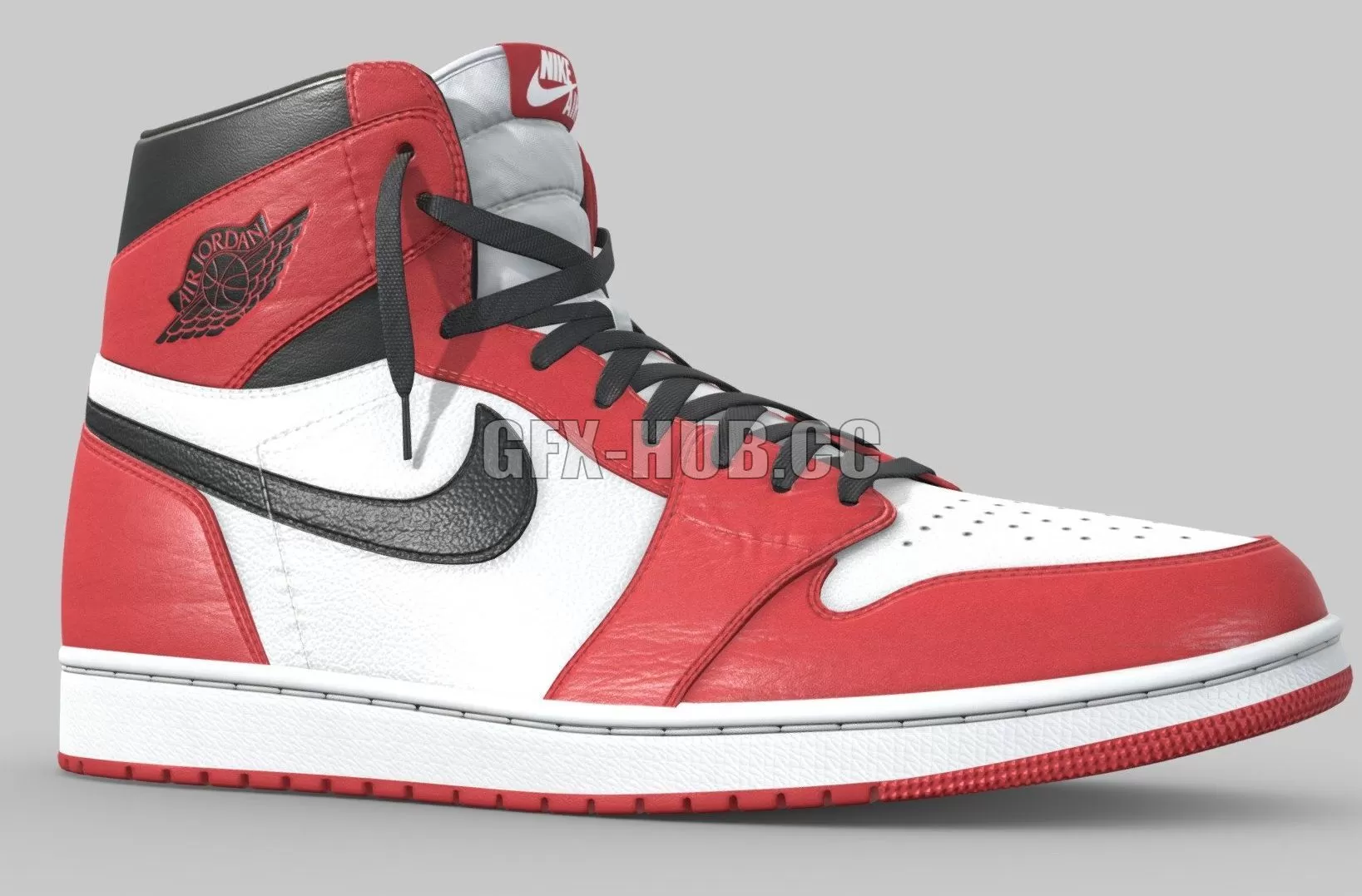PBR Game 3D Model – Jordan 1 Retro High OG Chicago