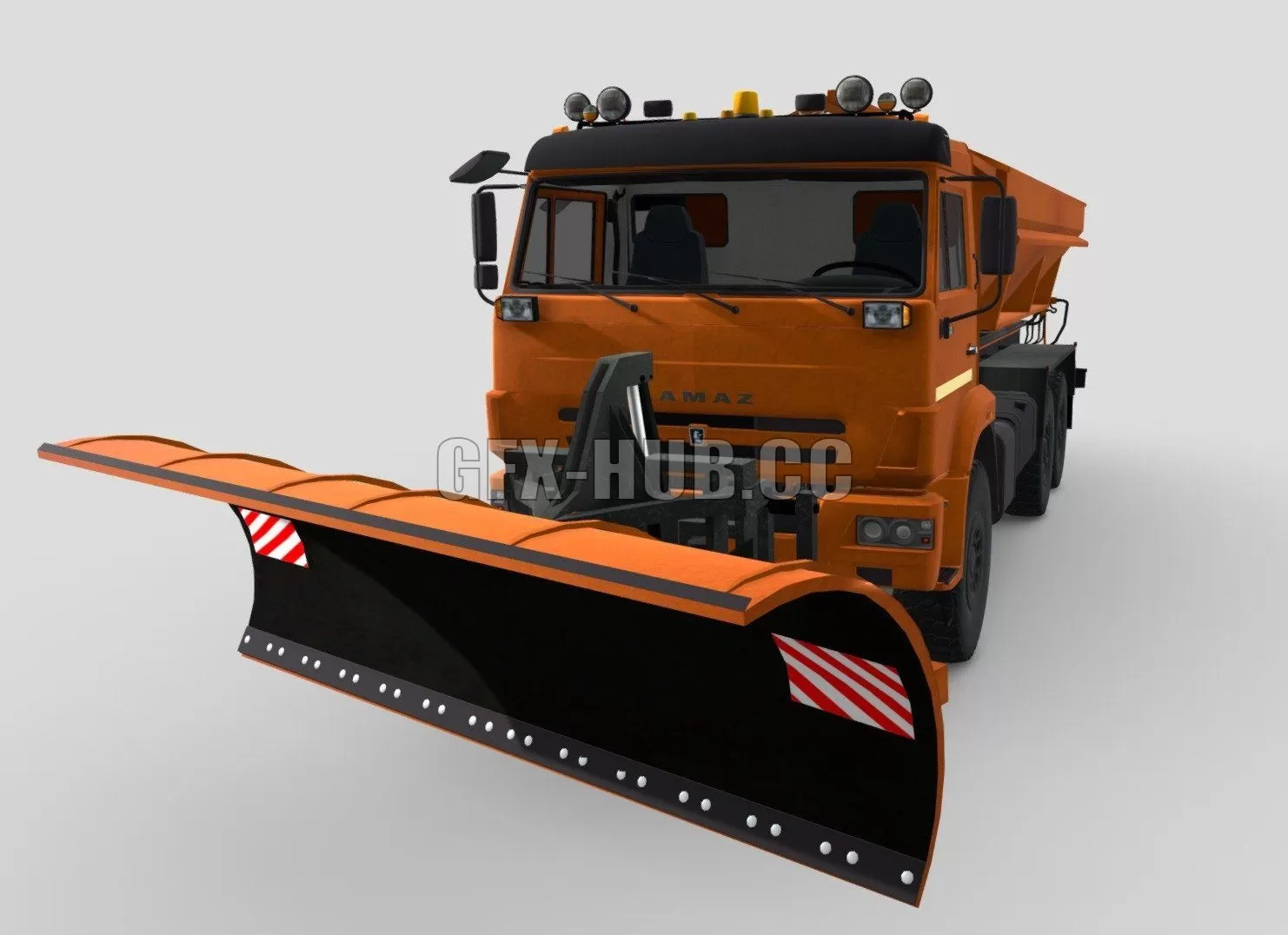 PBR Game 3D Model – Kamaz-43118