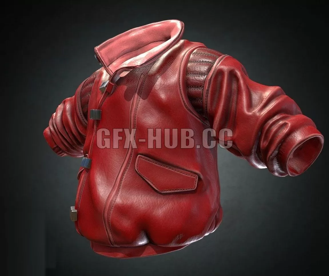 PBR Game 3D Model – Kaneda’s Jacket PBR