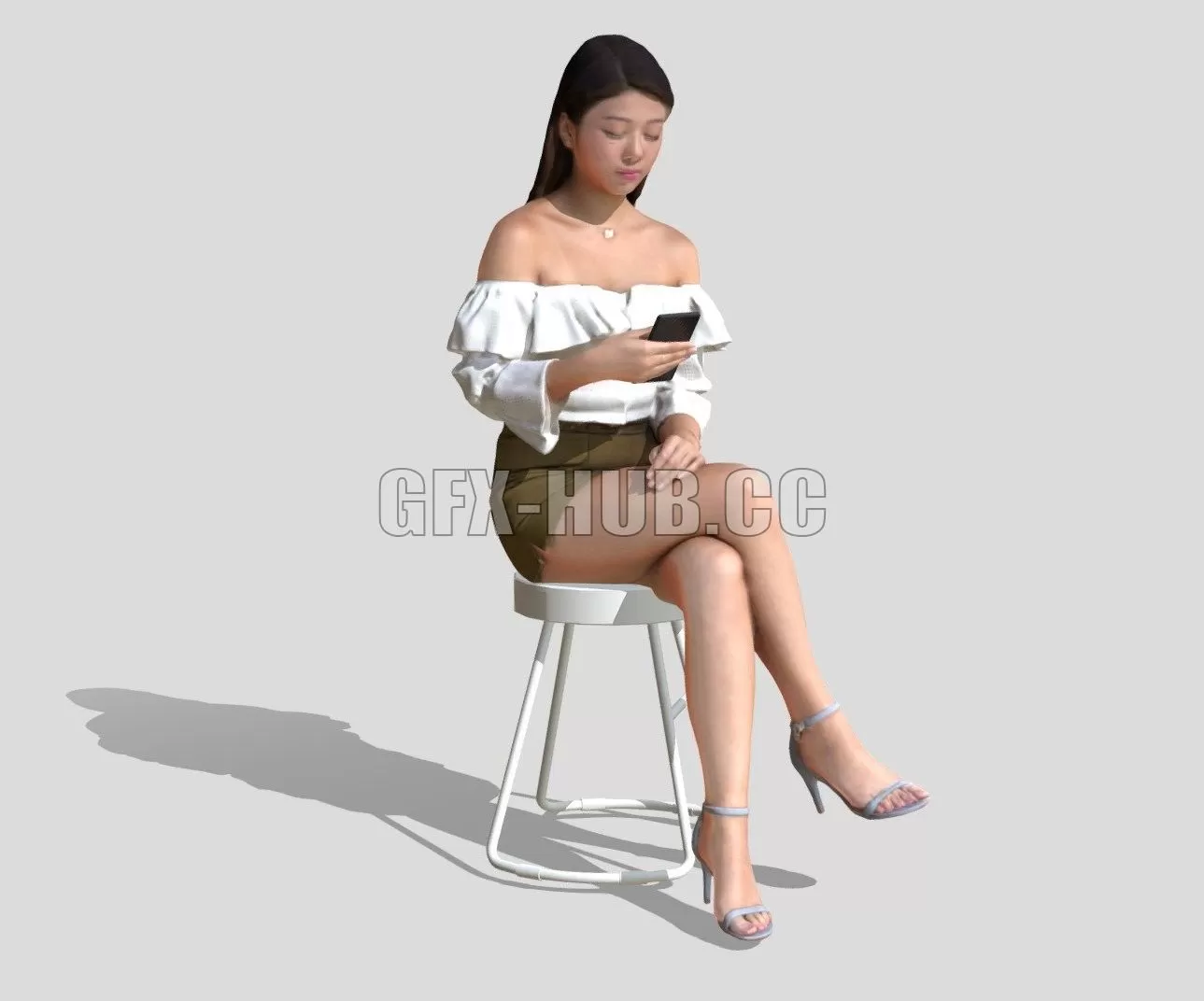 PBR Game 3D Model – Kaylie 1138