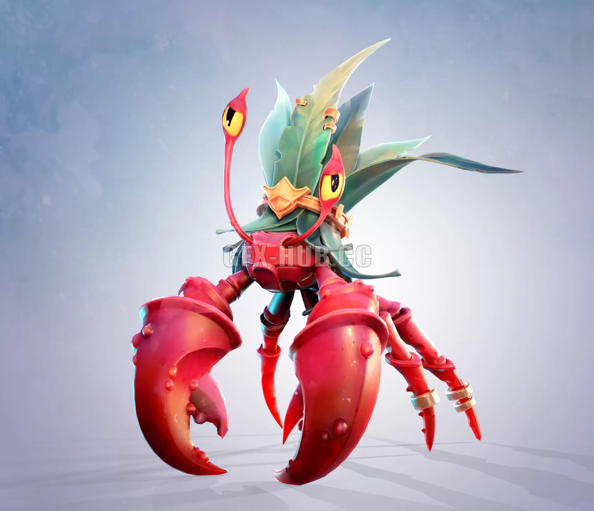 PBR Game 3D Model – King Krabby PBR