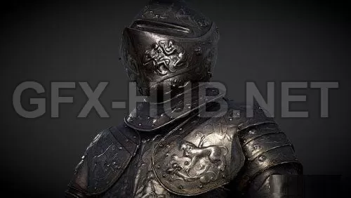 PBR Game 3D Model – Kings Armour