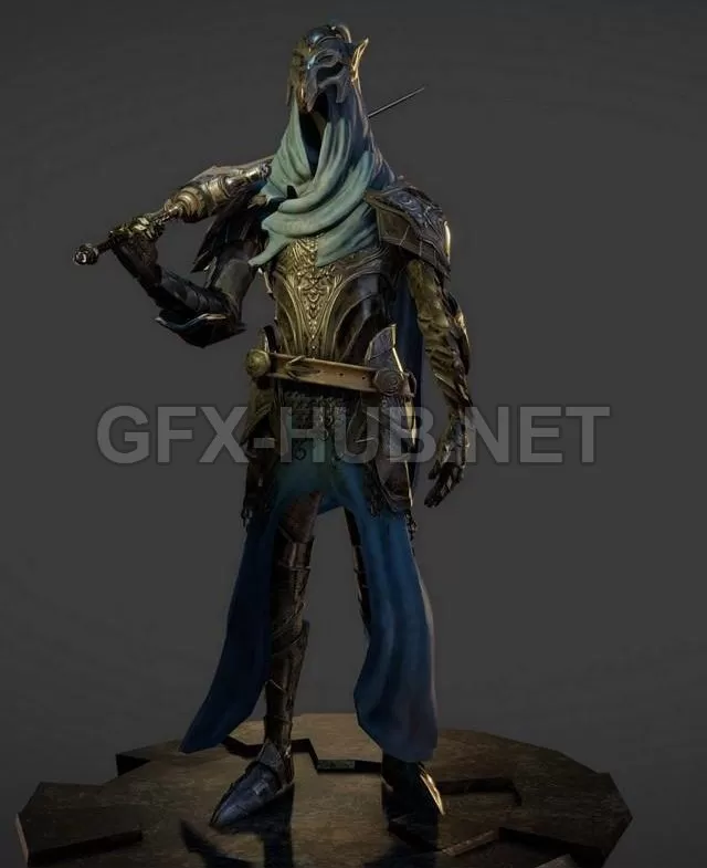 PBR Game 3D Model – Knight Artorias