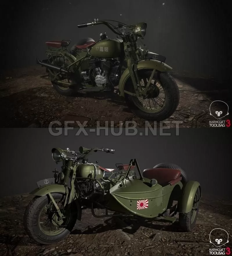 PBR Game 3D Model – Kurogane Type 95