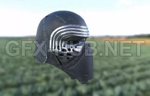 PBR Game 3D Model – Kylo Ren helmet PBR