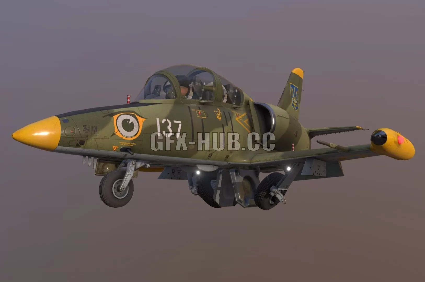 PBR Game 3D Model – L-39 Chibi