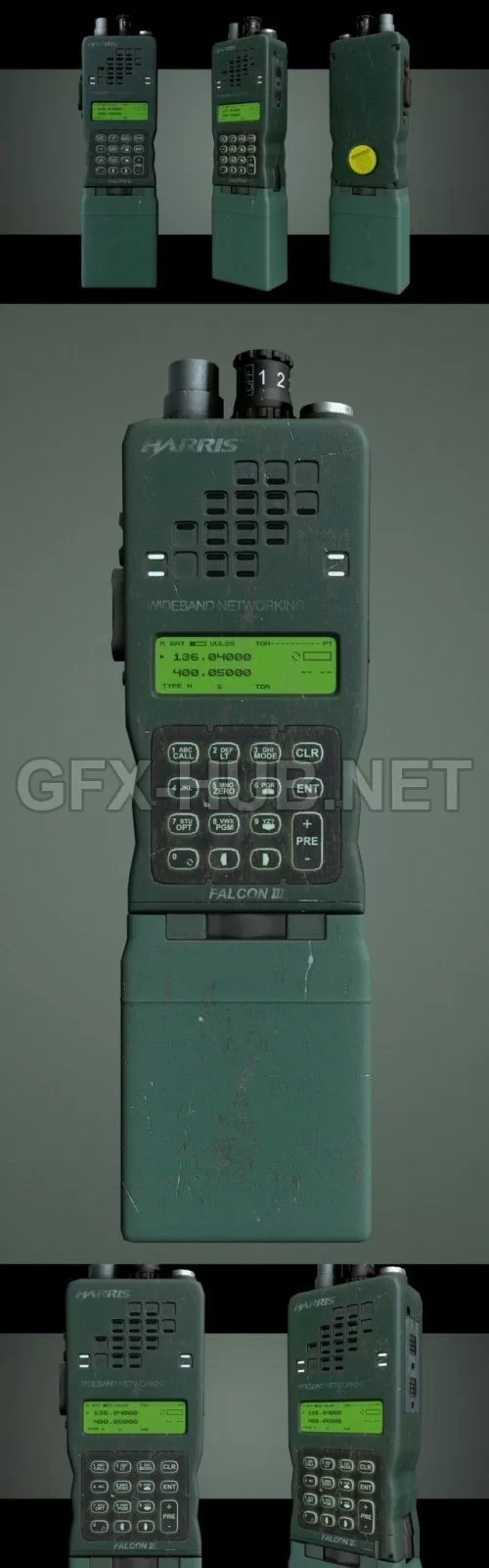 PBR Game 3D Model – L3Harris Falcon III Radio