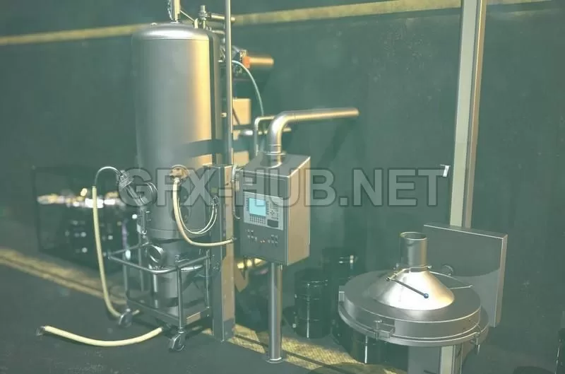 PBR Game 3D Model – Lab Equipment Set