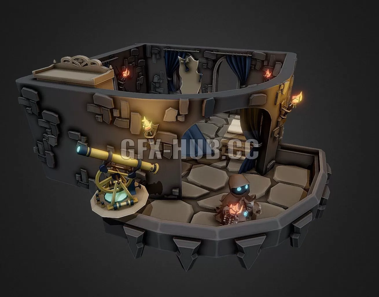 PBR Game 3D Model – Laboratory