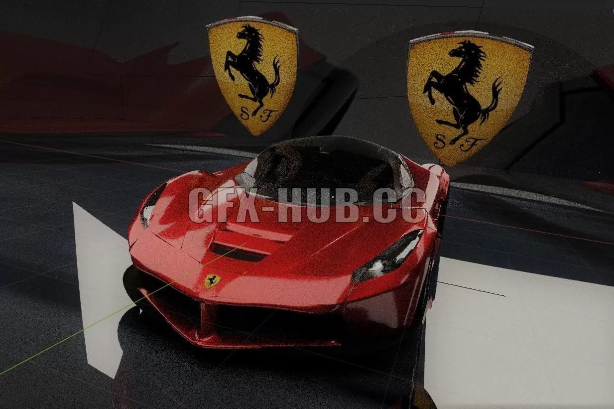 PBR Game 3D Model – LaFerrari