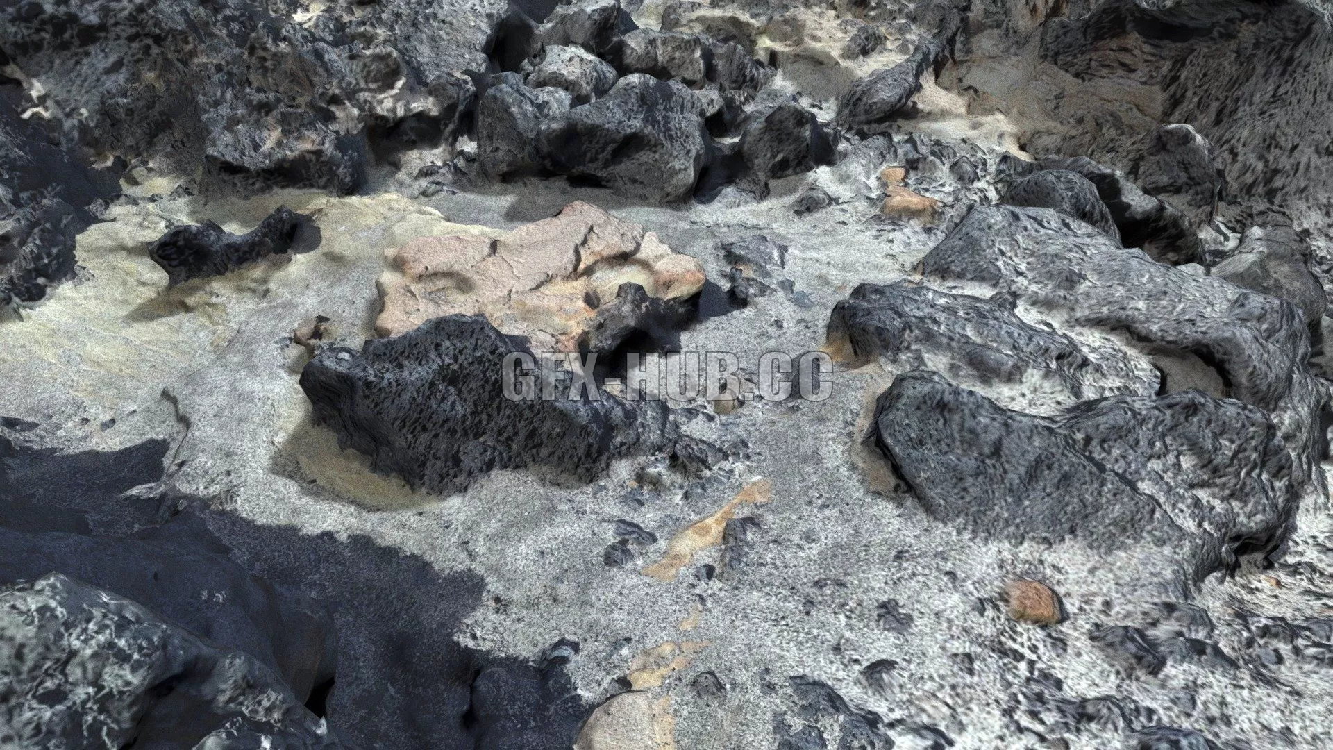 PBR Game 3D Model – Lava 03