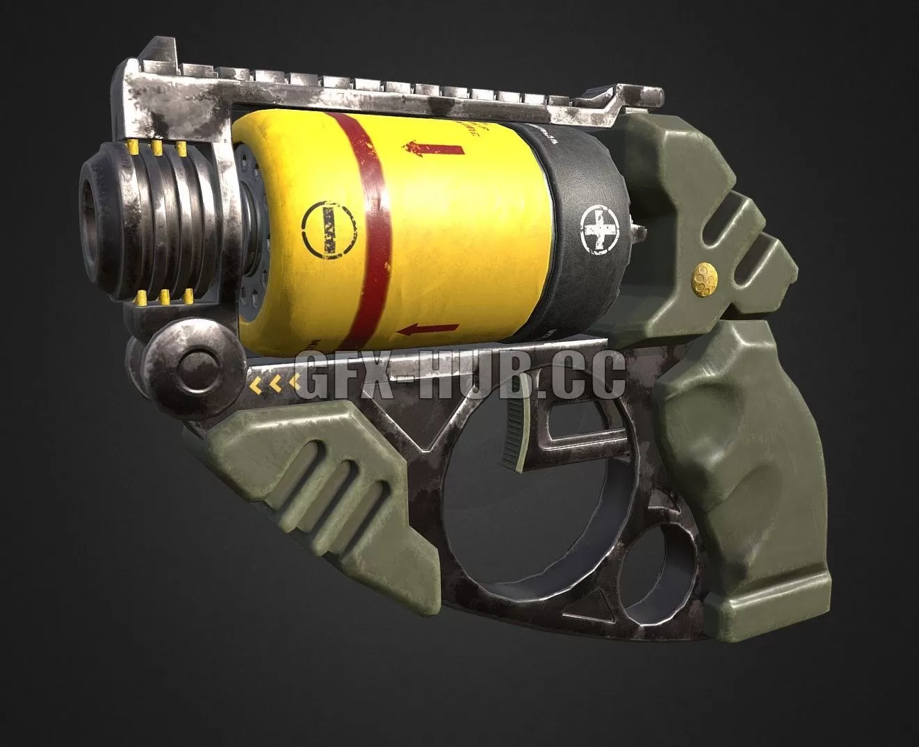 PBR Game 3D Model – Lazer Gun AEP 9