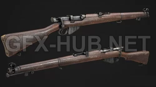 PBR Game 3D Model – Lee-Enfield SMLE MK3 NO.1 PBR