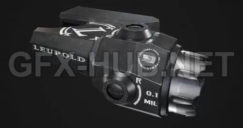 PBR Game 3D Model – Leupold D-EVO