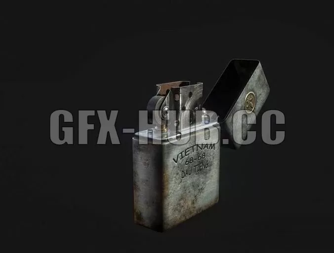 PBR Game 3D Model – lighter prop