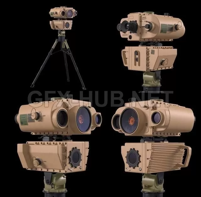 PBR Game 3D Model – Lightweight Laser Designator Rangefinder