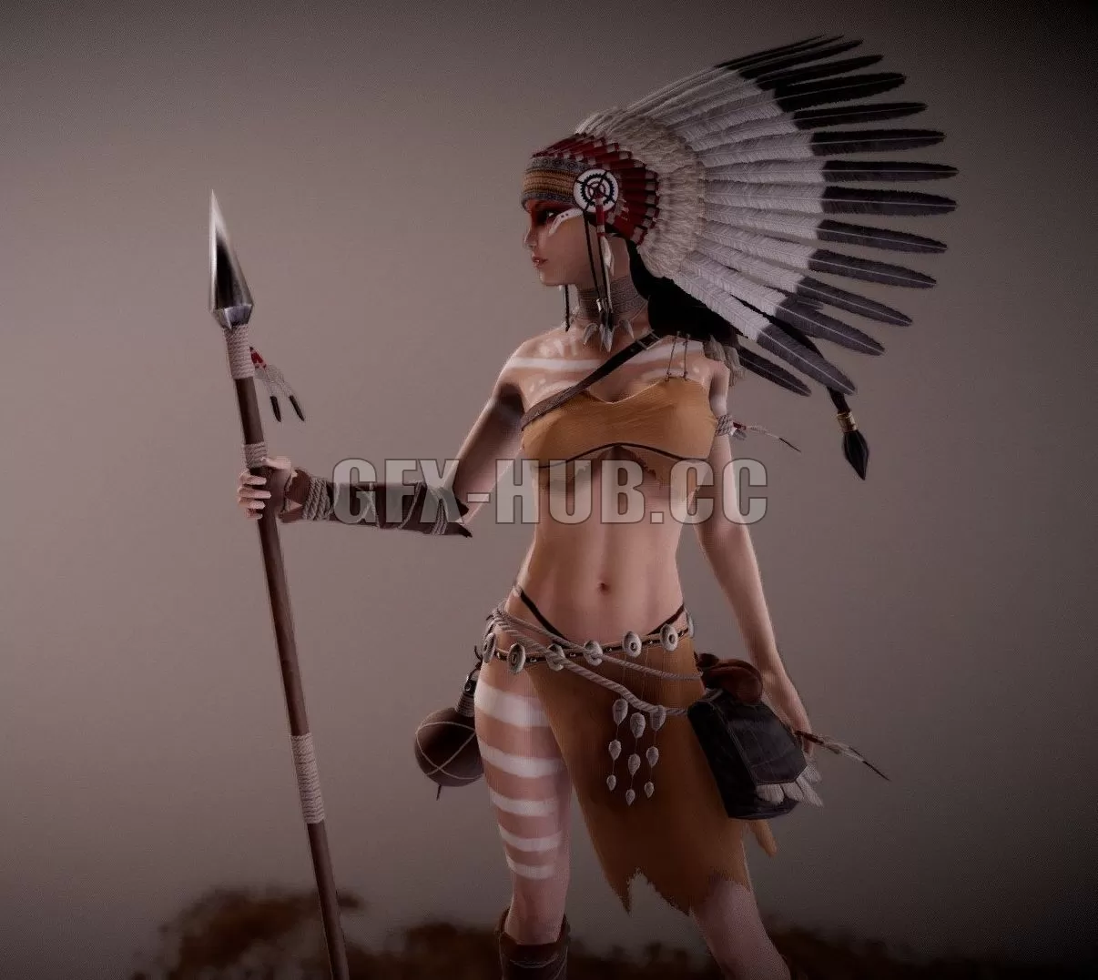 PBR Game 3D Model – Linhi Character