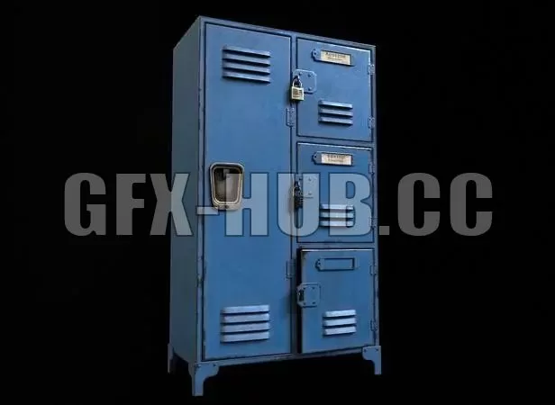 PBR Game 3D Model – Locker