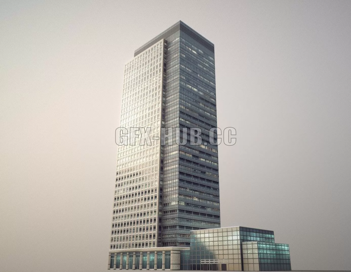 PBR Game 3D Model – London 40 Bank Street