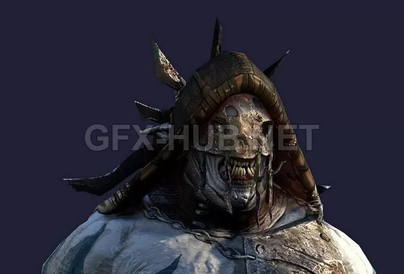PBR Game 3D Model – Lord of the Rings – Orc Berserk