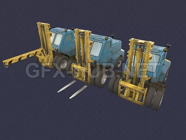 PBR Game 3D Model – LZA-4045 forklift