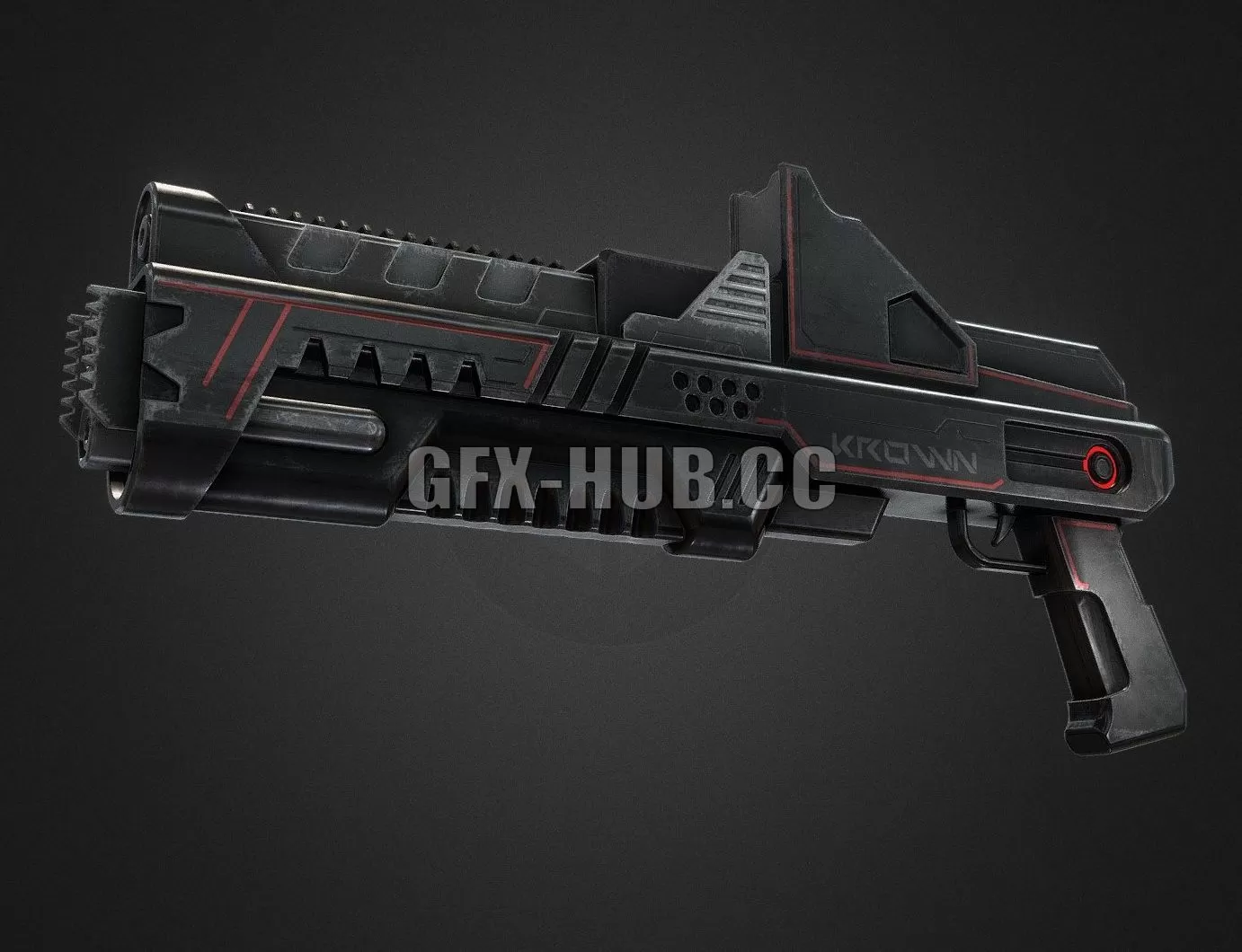 PBR Game 3D Model – M.A.C.U.L.A SCIFI WEAPON HQ