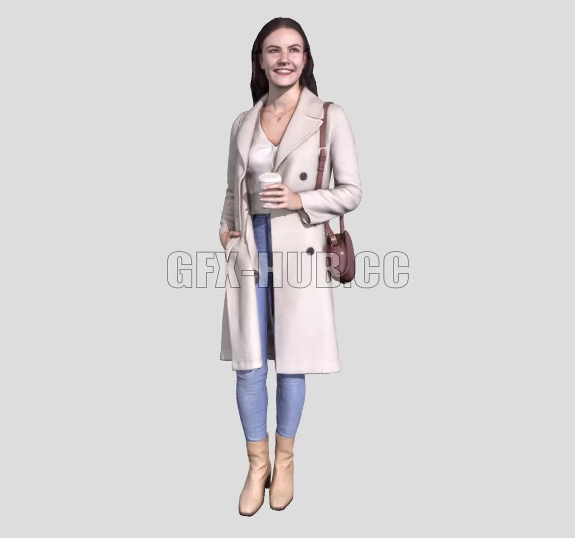 PBR Game 3D Model – Maddie 2195