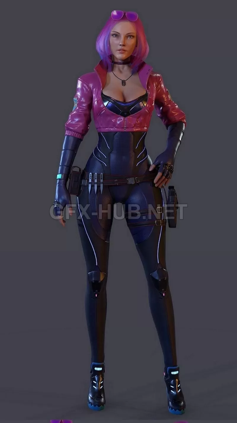 PBR Game 3D Model – Makoto Concept