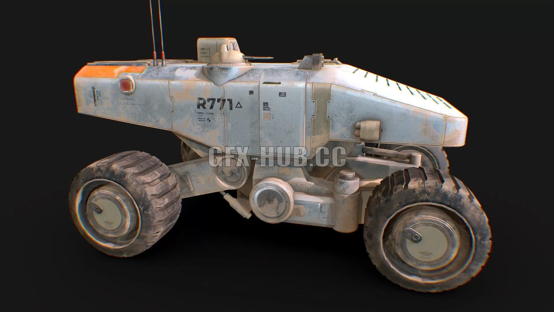 PBR Game 3D Model – Martian Space Rover Mars Explorer