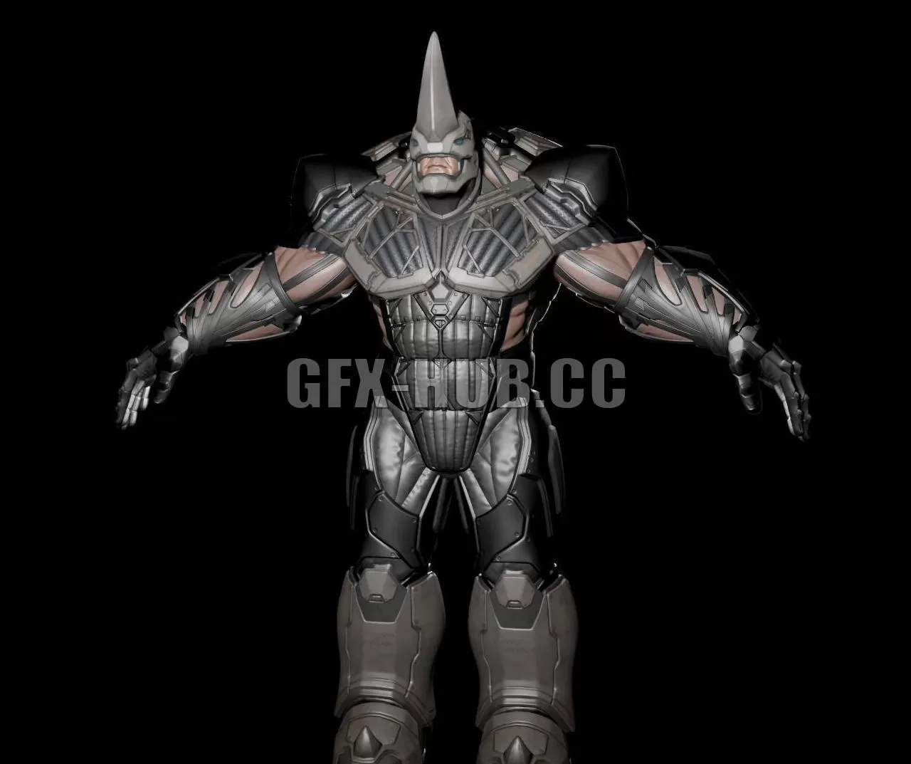 PBR Game 3D Model – Marvels Spiderman The Rhino