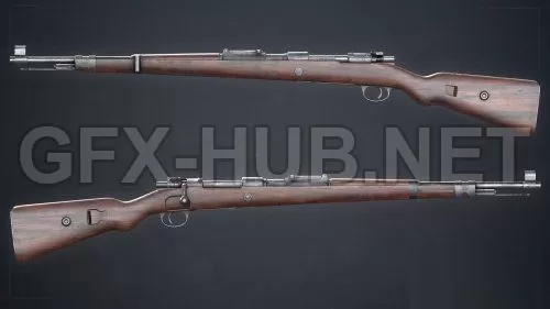 PBR Game 3D Model – Mauser – Kar98k