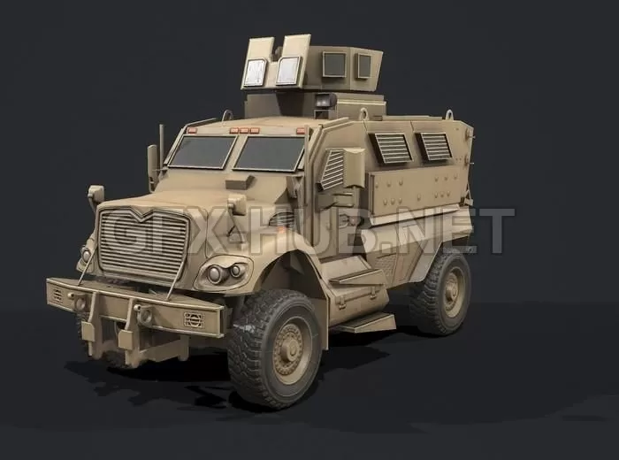 PBR Game 3D Model – MaxxPro MRAP